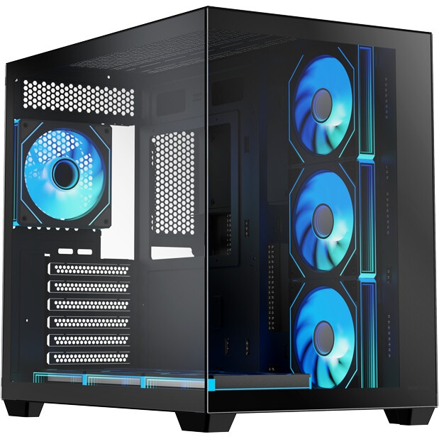 Корпус Lian-Li V100RX черный без БП E-ATX 7x120mm 3x140mm 2xUSB3.0 audio bott PSU