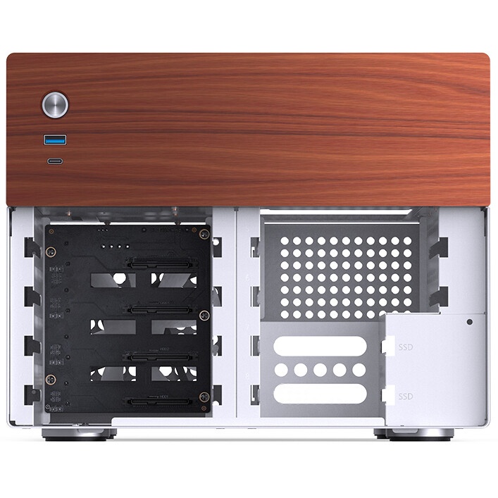 Корпус Lian-Li A4H2OA5 серебристый без БП miniITX audio