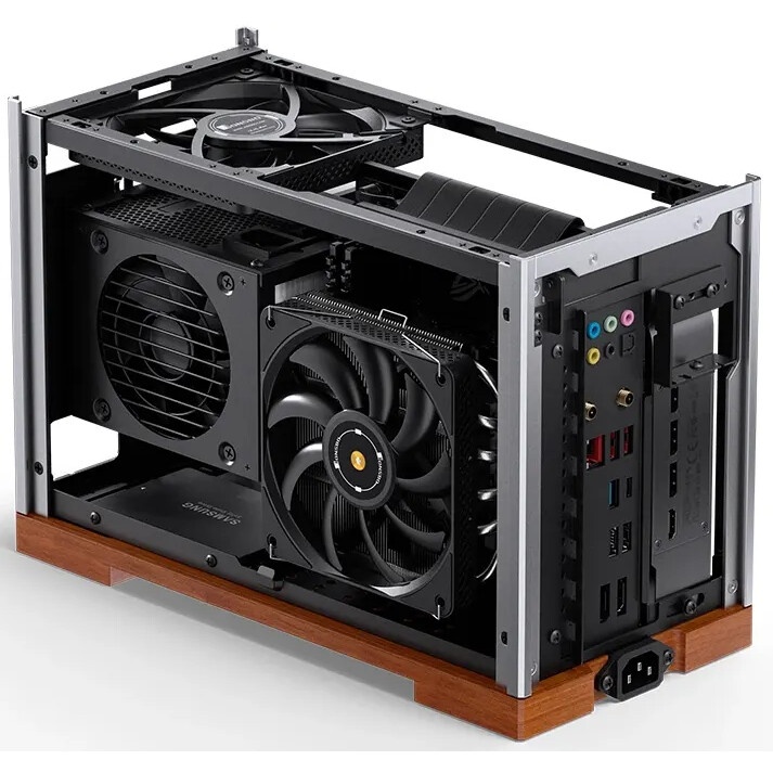 Корпус Lian-Li A4H2OA5 серебристый без БП miniITX audio
