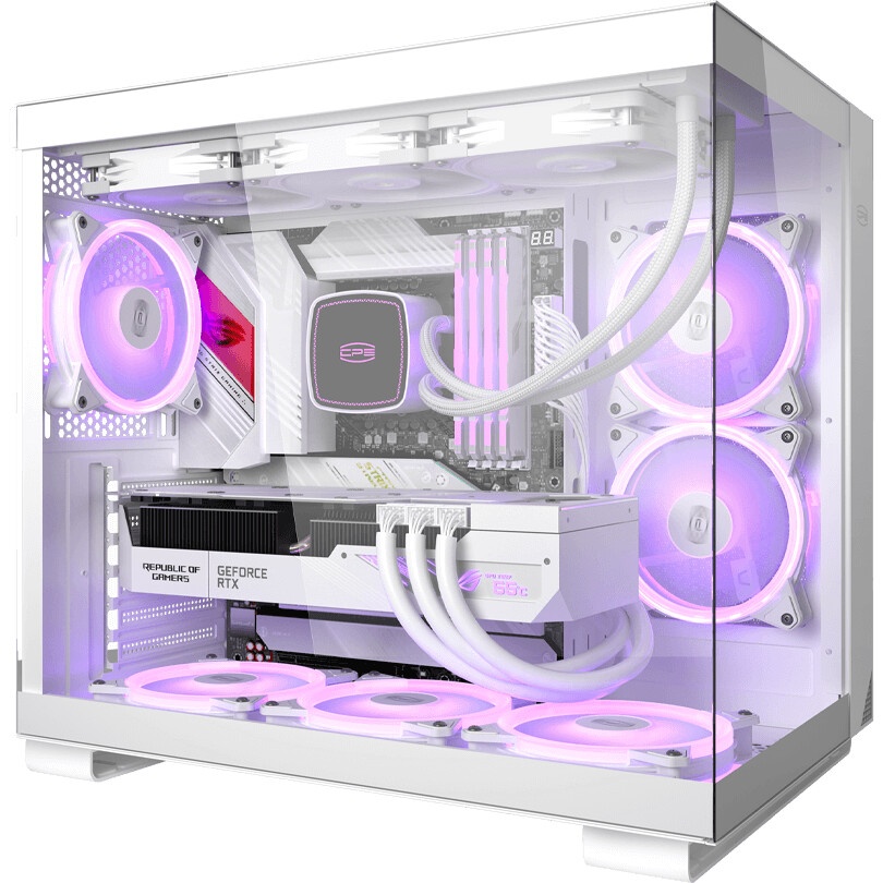 Корпус для ПК MSI MAG PANO M110R WHITE , Micro-ATX, 1xUSB 3.2 Gen 1, 1xUSB 3.2 Gen2x2 Type-C, 2x140m
