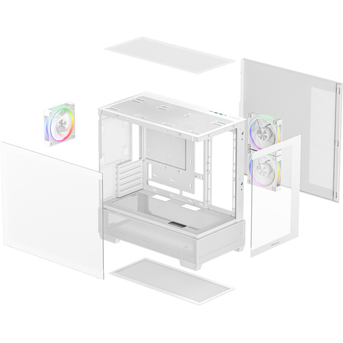 Корпус для ПК MSI MAG PANO M110R WHITE , Micro-ATX, 1xUSB 3.2 Gen 1, 1xUSB 3.2 Gen2x2 Type-C, 2x140m
