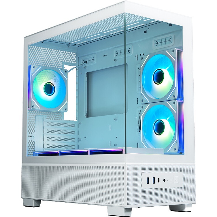 Корпус для ПК MSI MAG PANO M110R WHITE , Micro-ATX, 1xUSB 3.2 Gen 1, 1xUSB 3.2 Gen2x2 Type-C, 2x140m