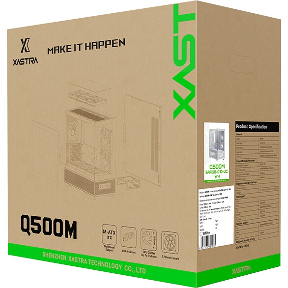 Корпус для ПК MSI MAG PANO M110R WHITE , Micro-ATX, 1xUSB 3.2 Gen 1, 1xUSB 3.2 Gen2x2 Type-C, 2x140m