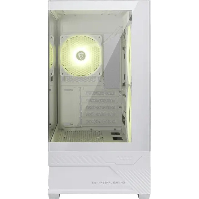 Корпус для ПК MSI MAG PANO M110R WHITE , Micro-ATX, 1xUSB 3.2 Gen 1, 1xUSB 3.2 Gen2x2 Type-C, 2x140m