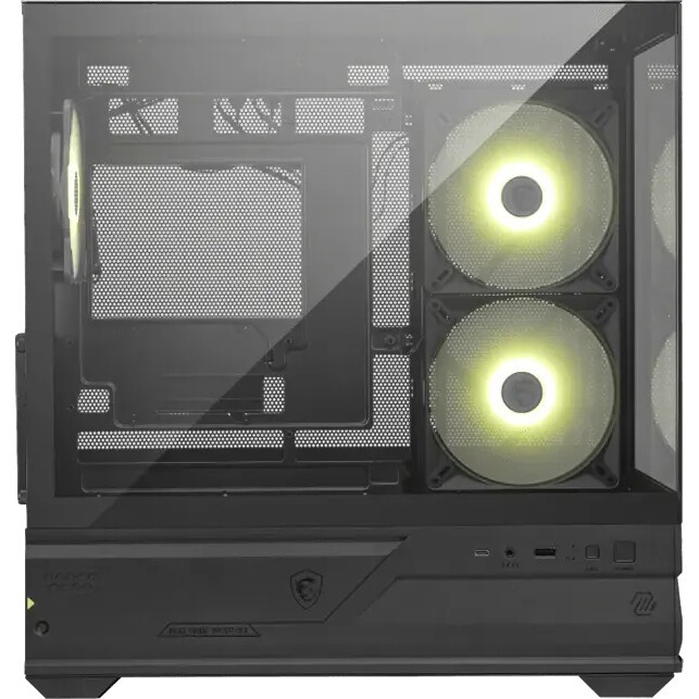 Корпус для ПК MSI MAG Pano M110R , Micro-ATX, 1xUSB 3.2 Gen 1, 1xUSB 3.2 Gen2x2 Type-C, 2x140mm, ARG