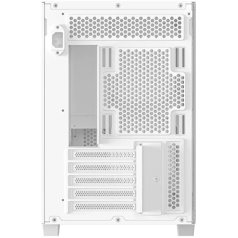Корпус Case ID-Cooling FLOW 500 White mATX/win TG/ no fan/ Gen2 Type C/ CPU 180mm/ GPU 403mm/ no PSU