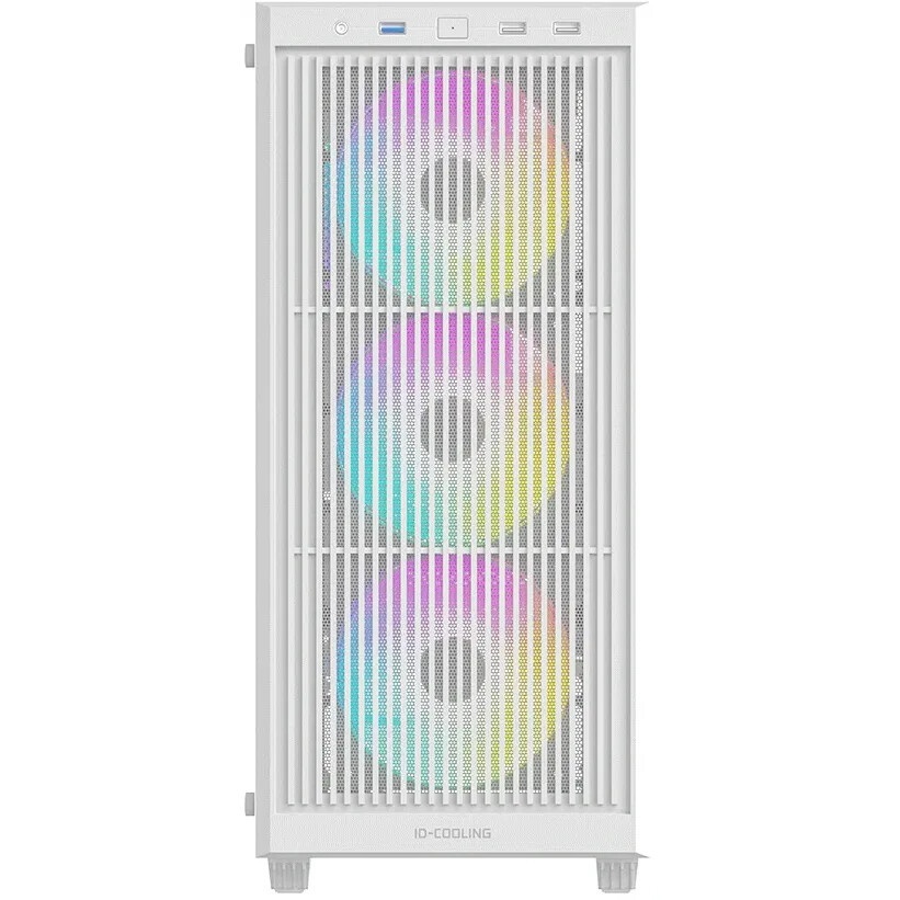 Корпус Case ID-Cooling FLOW 500 White mATX/win TG/ no fan/ Gen2 Type C/ CPU 180mm/ GPU 403mm/ no PSU