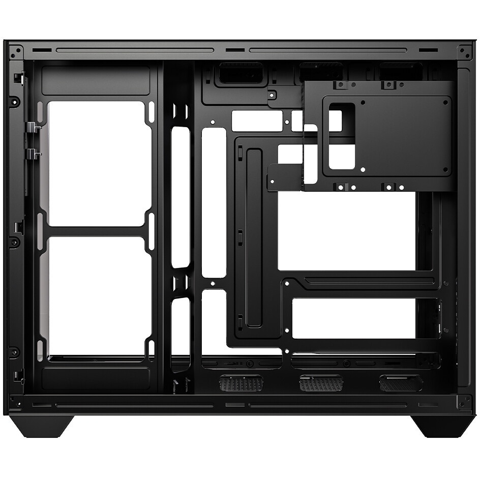 Корпус Case ID-Cooling VIEW 500 ARGB Black mATX/win TG/3 fans/Gen2 Type C/CPU 162mm/GPU 407mm/no PSU