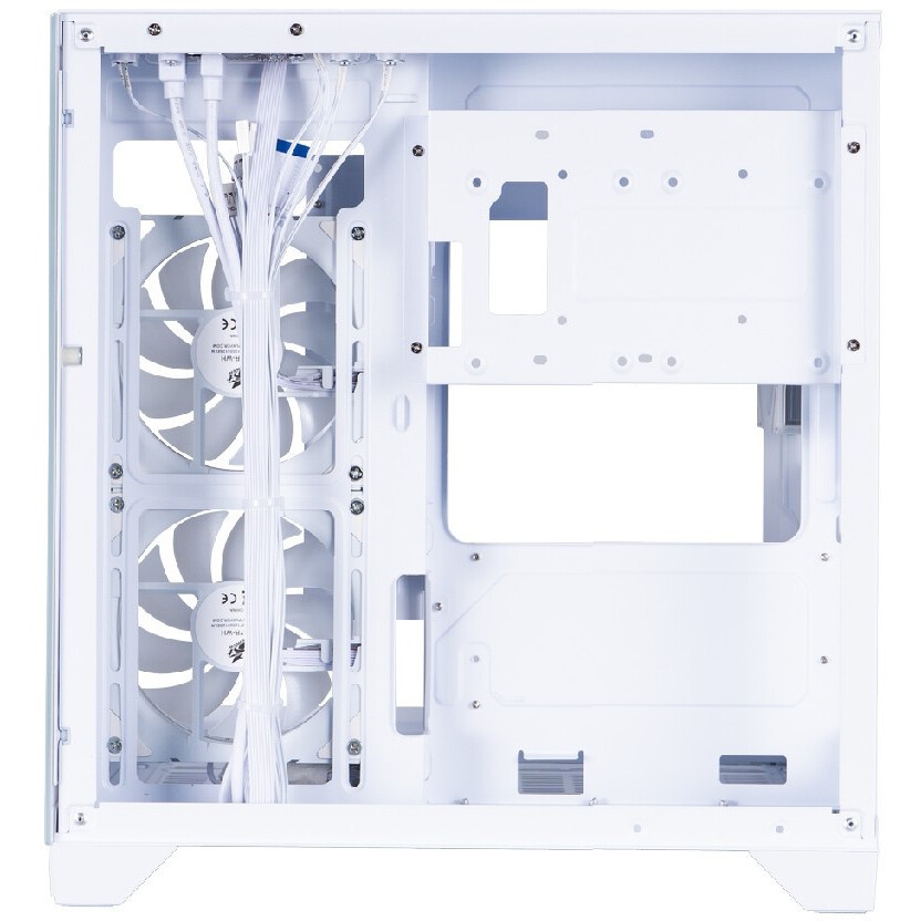 Корпус Case ID-Cooling VIEW 500 ARGB White mATX/win TG/3 fans/Gen2 Type C/CPU 162mm/GPU 407mm/no PSU
