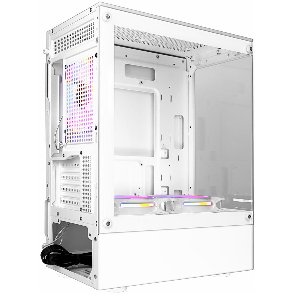 Корпус Case ID-Cooling VIEW 500 ARGB White mATX/win TG/3 fans/Gen2 Type C/CPU 162mm/GPU 407mm/no PSU