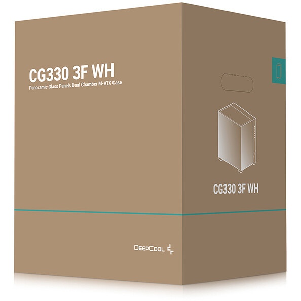 Корпус Case ID-Cooling VIEW 500 ARGB White mATX/win TG/3 fans/Gen2 Type C/CPU 162mm/GPU 407mm/no PSU