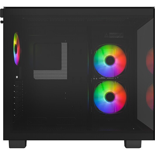 Корпус Case ID-Cooling VIEW 510 ARGB Black ATX/win TG/4 fans/Gen2 Type C/CPU 162mm/GPU 407mm/ no PSU