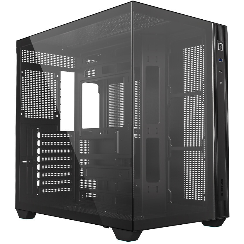 Корпус Case ID-Cooling VIEW 510 ARGB Black ATX/win TG/4 fans/Gen2 Type C/CPU 162mm/GPU 407mm/ no PSU