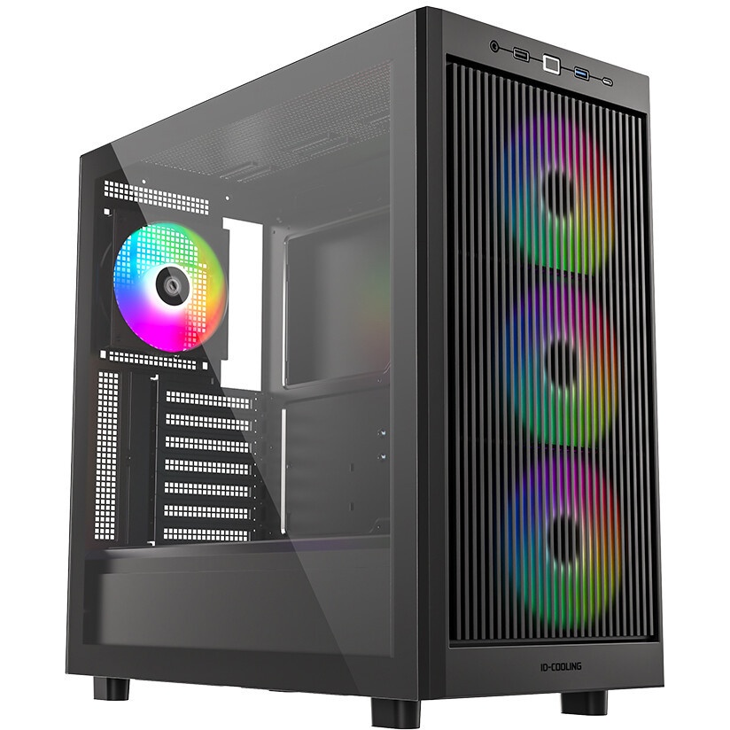 Корпус ID-Cooling Корпус Case ID-Cooling WARE 310 Black ATX/ win TG/ no fan/ Type C/ CPU 160mm/ GPU