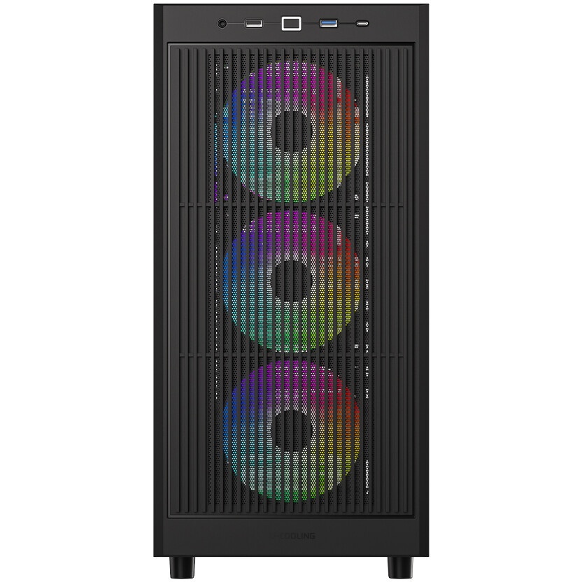Корпус ID-Cooling Корпус Case ID-Cooling WARE 310 Black ATX/ win TG/ no fan/ Type C/ CPU 160mm/ GPU