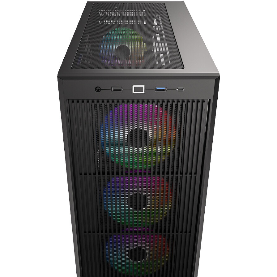 Корпус ID-Cooling Корпус Case ID-Cooling WARE 310 Black ATX/ win TG/ no fan/ Type C/ CPU 160mm/ GPU