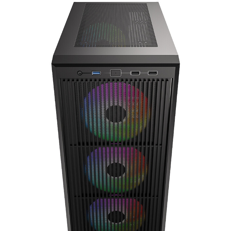 Корпус ID-Cooling Корпус Case ID-Cooling WARE 310 Black ATX/ win TG/ no fan/ Type C/ CPU 160mm/ GPU