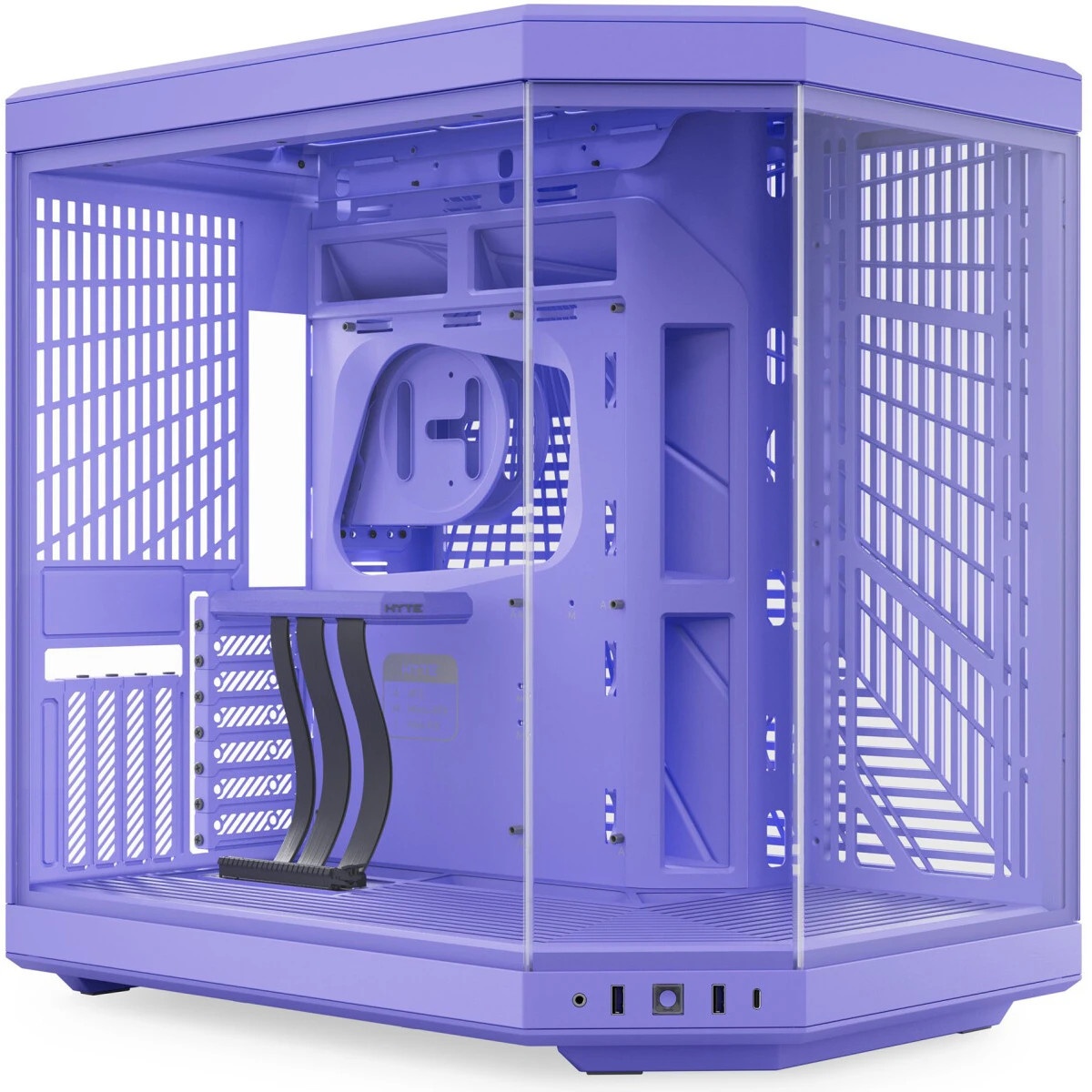 Корпус без блока питания Case HYTE Y70, Midi-Tower, TG, no fans, 2xUSB-A 3.2, 1xUSB Type-C, E-ATX, A