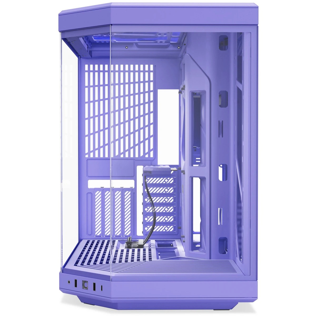 Корпус без блока питания Case HYTE Y70, Midi-Tower, TG, no fans, 2xUSB-A 3.2, 1xUSB Type-C, E-ATX, A