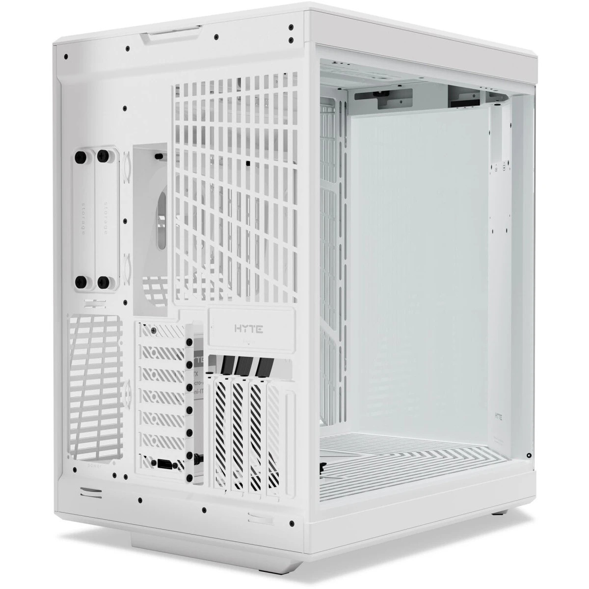 Корпус без блока питания Case HYTE Y70 Touch Infinite, Midi-Tower, TG, LCD, no fans, 2xUSB-A 3.2, 1x