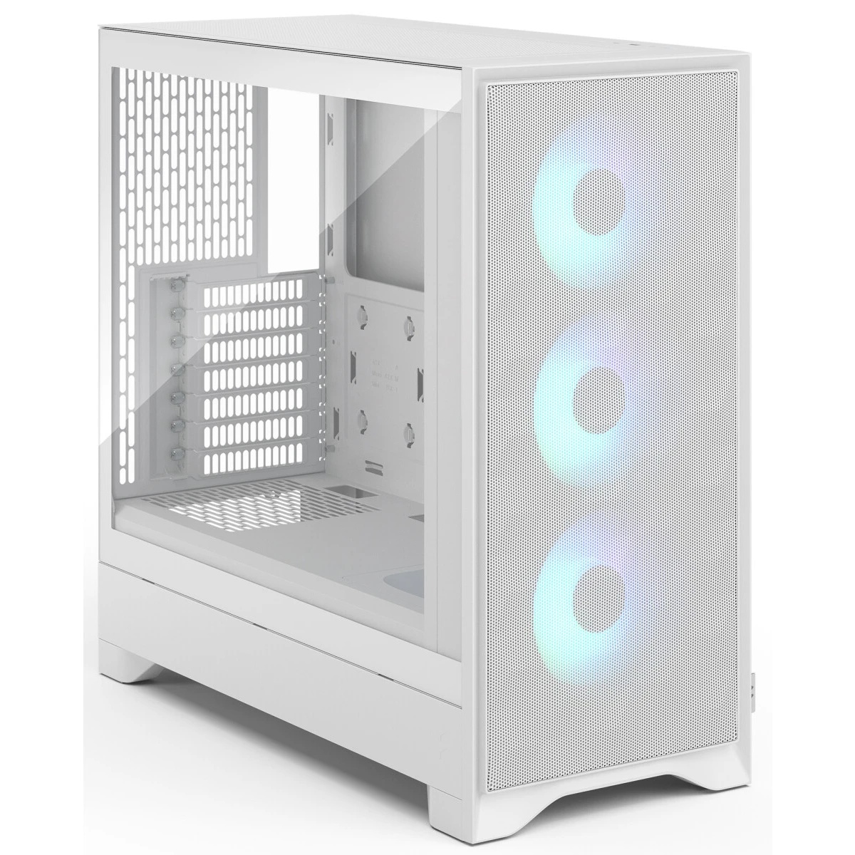 Корпус ПК без блока питания/ Case Fractal Design Pop 2 Air TG RGB, Midi-Tower, 3x120mm, 1xUSB-C + 1x