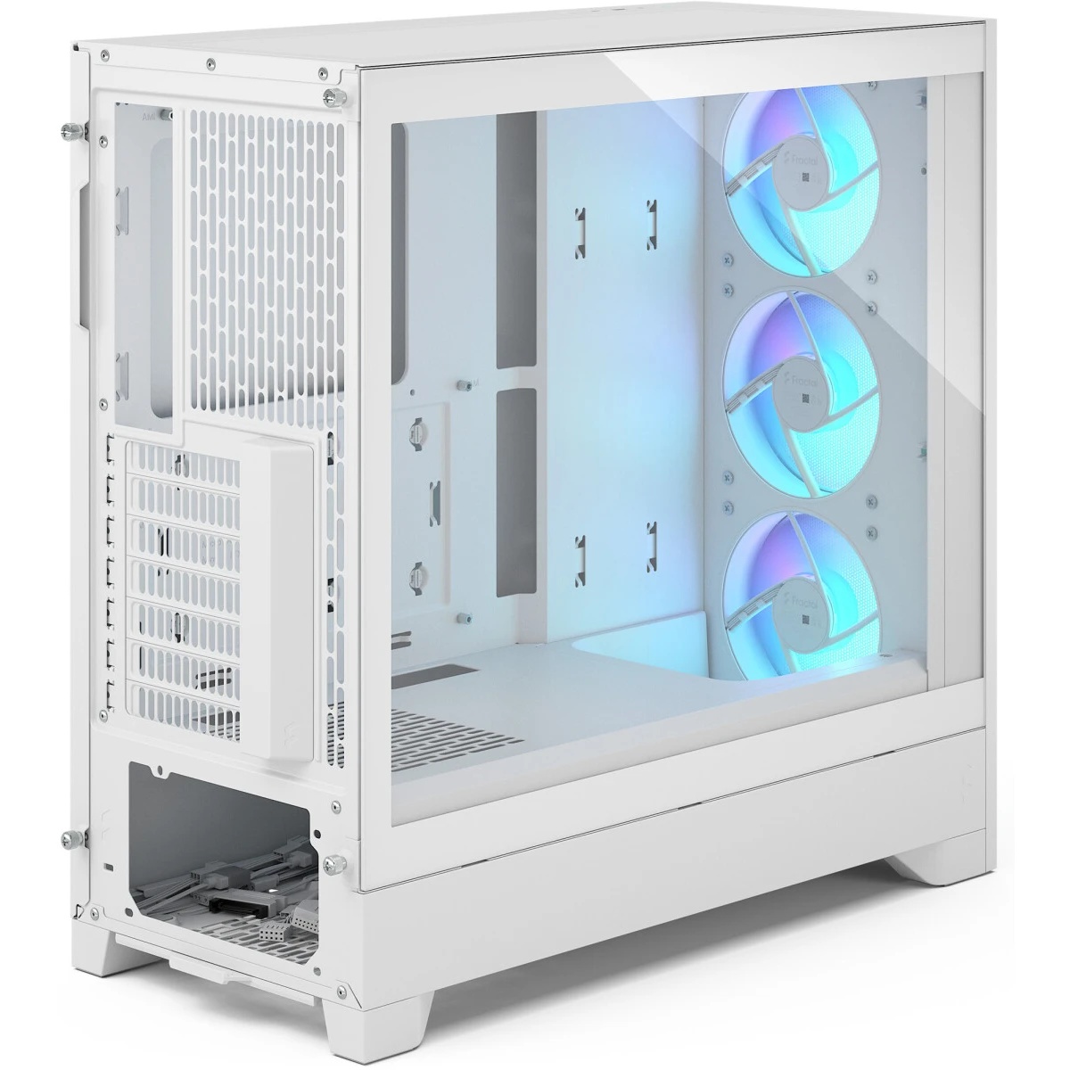 Корпус ПК без блока питания/ Case Fractal Design Pop 2 Air TG RGB, Midi-Tower, 3x120mm, 1xUSB-C + 1x