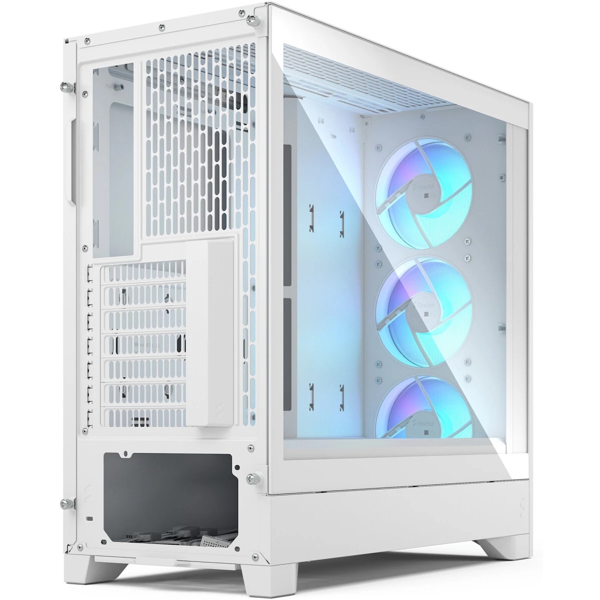 Корпус ПК без блока питания/ Case Fractal Design Pop 2 Air TG RGB, Midi-Tower, 3x120mm, 1xUSB-C + 1x