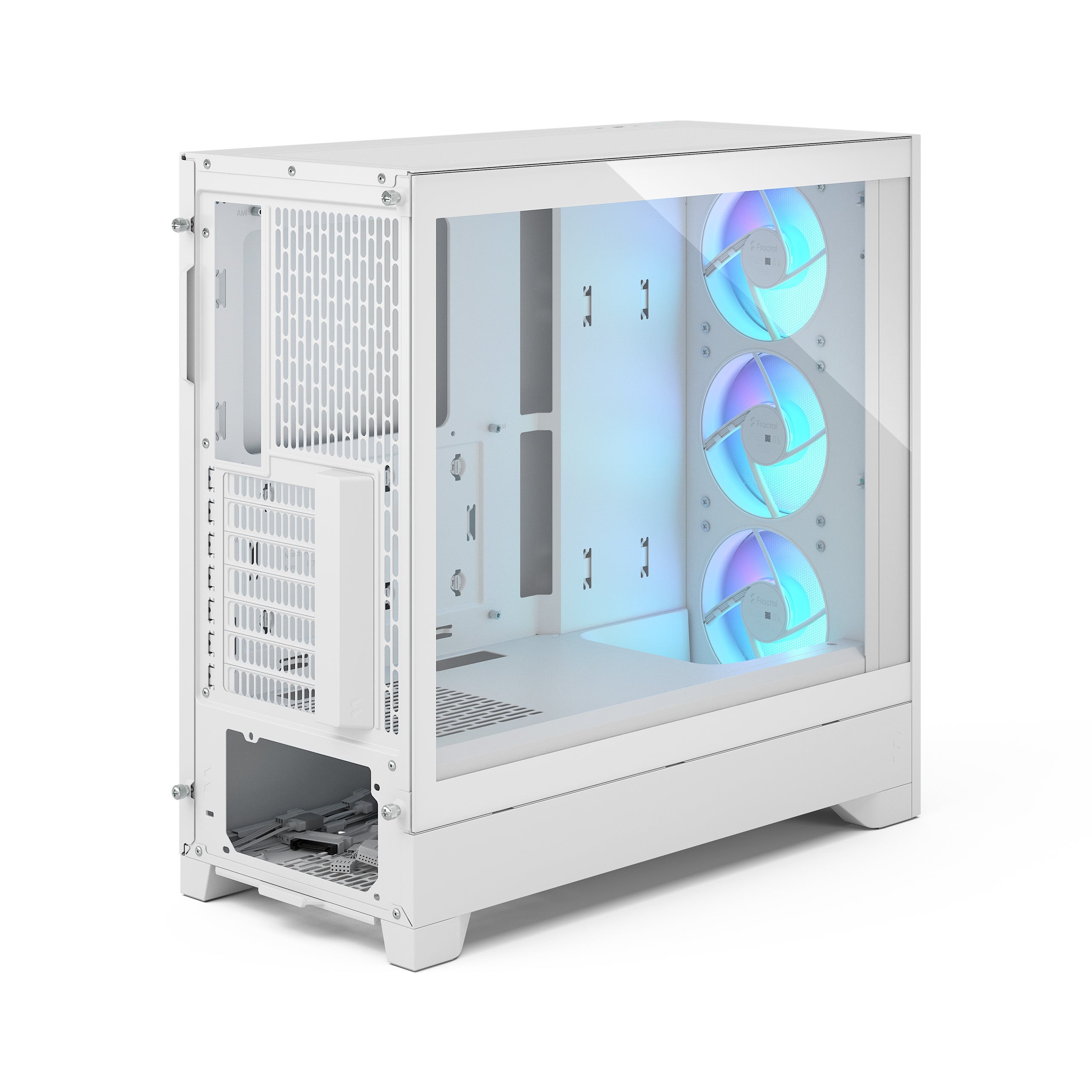 Корпус ПК без блока питания/ Case Fractal Design Pop 2 Air TG RGB, Midi-Tower, 3x120mm, 1xUSB-C + 1x