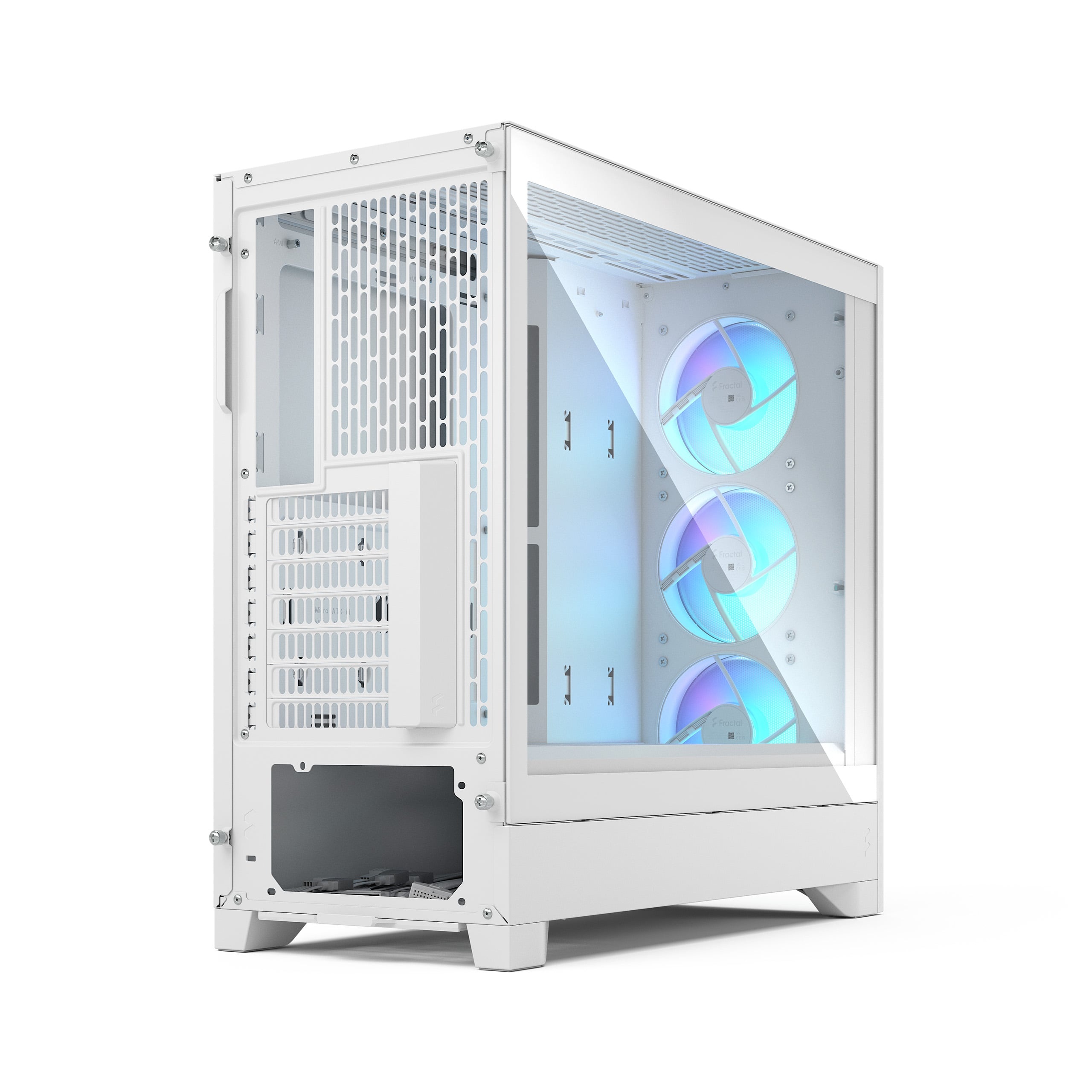 Корпус ПК без блока питания/ Case Fractal Design Pop 2 Air TG RGB, Midi-Tower, 3x120mm, 1xUSB-C + 1x