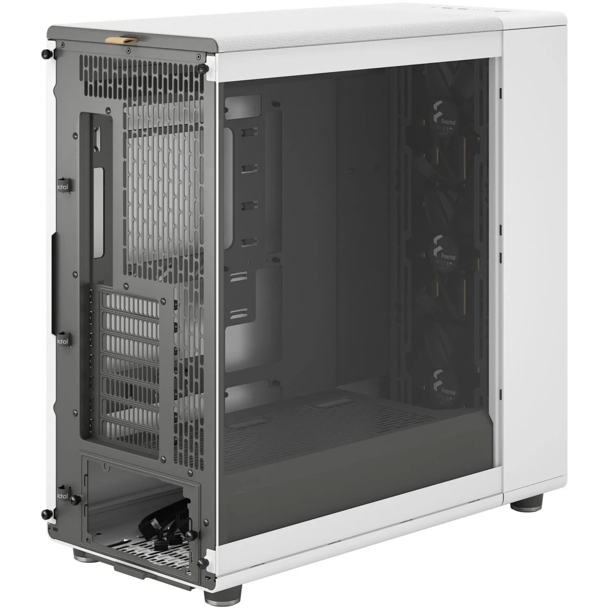 Корпус ПК без блока питания/ Case Fractal Design North XL RC Chalk TG Clear, Full-Tower, 3x140mm, 2x