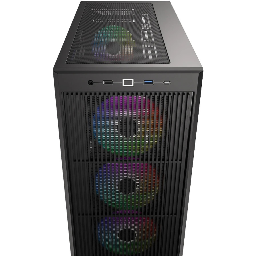 Корпус ID-Cooling Ware 510 черный без БП ATX 7x120mm 5x140mm 1xUSB2.0 1xUSB3.0 audio bott PSU