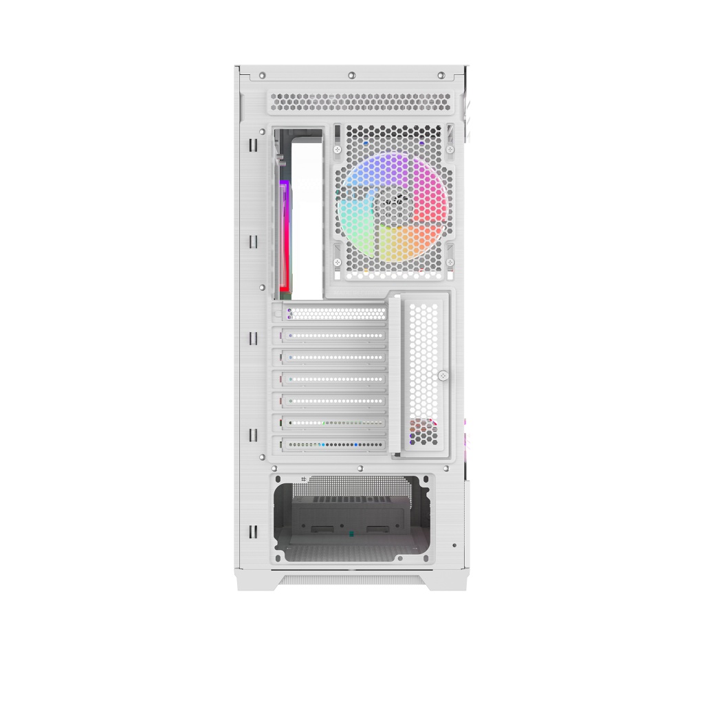 Корпус ПК без блока питания Case SAMA V43 White, Midi-Tower, TG, 6x120mm ARGB, 2xUSB 3.0 + 1xUSB 3.2
