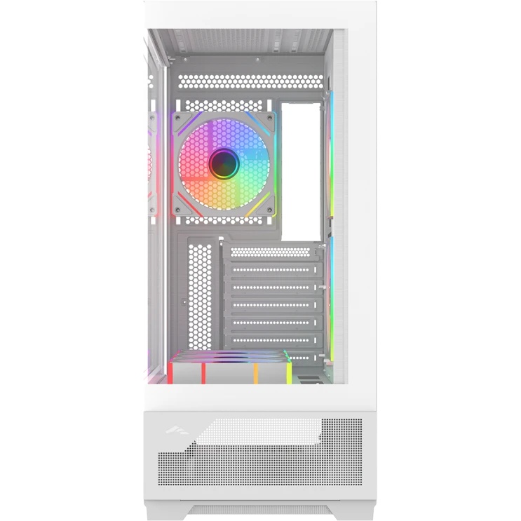 Корпус ПК без блока питания Case SAMA V43 White, Midi-Tower, TG, 6x120mm ARGB, 2xUSB 3.0 + 1xUSB 3.2