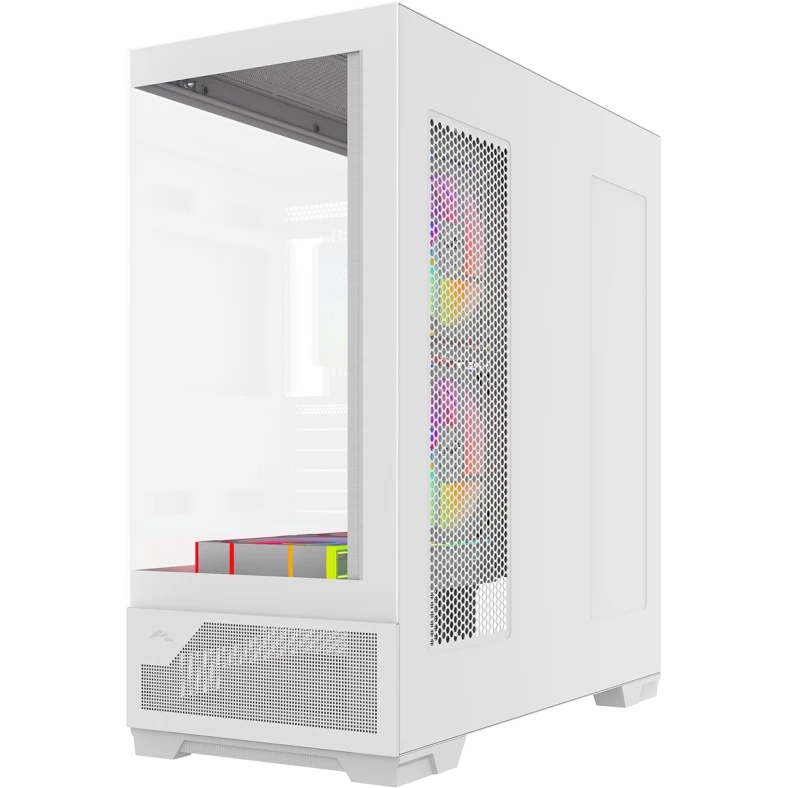 Корпус ПК без блока питания Case SAMA V43 White, Midi-Tower, TG, 6x120mm ARGB, 2xUSB 3.0 + 1xUSB 3.2