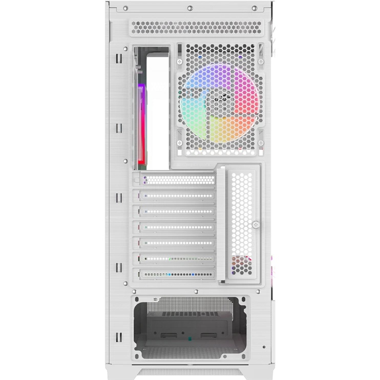 Корпус ПК без блока питания Case SAMA V43 White, Midi-Tower, TG, 6x120mm ARGB, 2xUSB 3.0 + 1xUSB 3.2