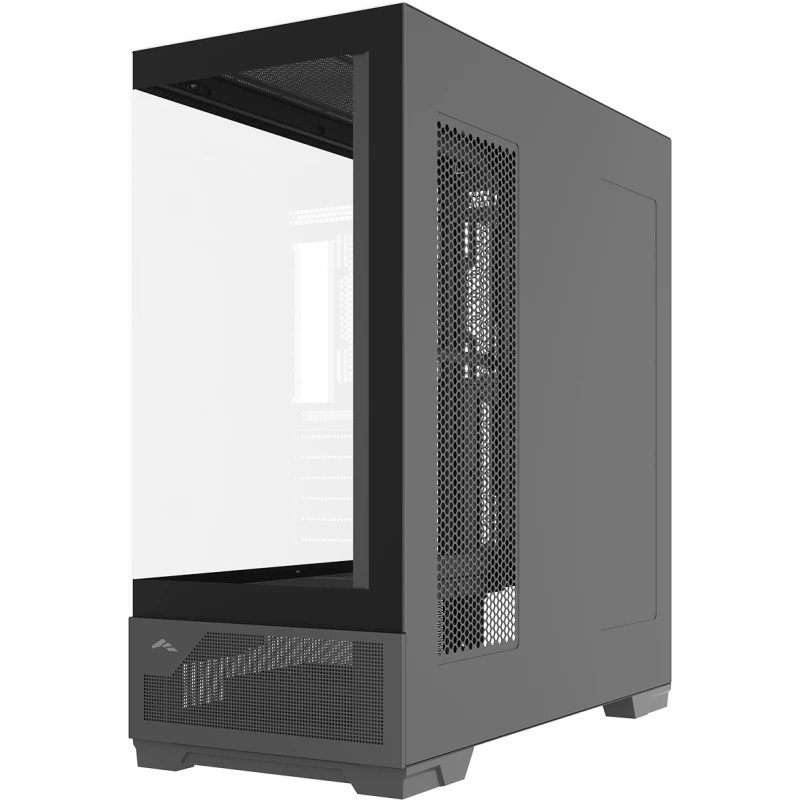 Корпус ПК без блока питания Case SAMA V43E Black, Midi-Tower, TG, no fans, 2xUSB 3.0 + 1xUSB 3.2 Typ