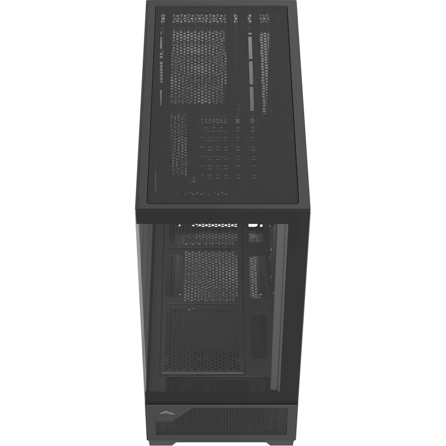 Корпус ПК без блока питания Case SAMA V43E Black, Midi-Tower, TG, no fans, 2xUSB 3.0 + 1xUSB 3.2 Typ