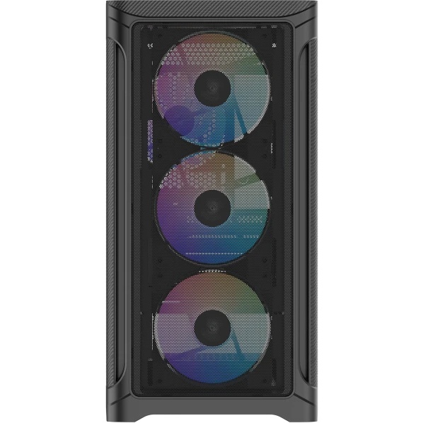 Корпус ПК без блока питания Case SAMA S31 Black, Midi-Tower, TG, 4x120mm ARGB, 2xUSB 3.0 + 1xUSB 3.2