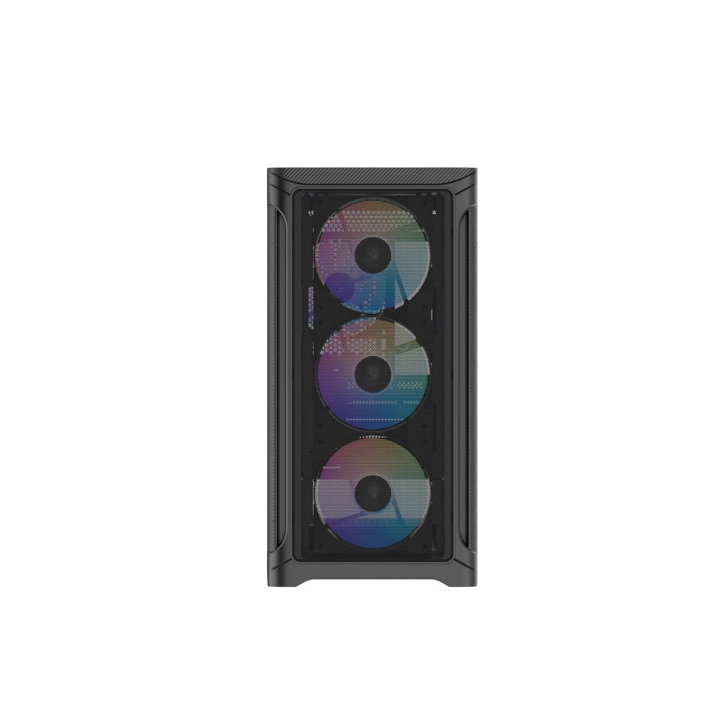 Корпус ПК без блока питания Case SAMA S31 Black, Midi-Tower, TG, 4x120mm ARGB, 2xUSB 3.0 + 1xUSB 3.2