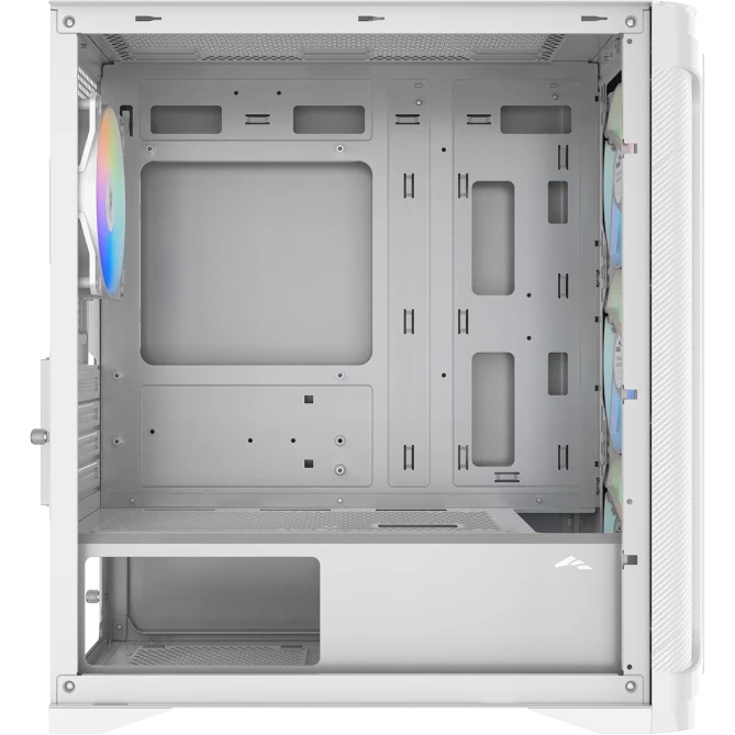 Корпус ПК без блока питания Case SAMA S31 White, Midi-Tower, TG, 4x120mm ARGB, 2xUSB 3.0 + 1xUSB 3.2