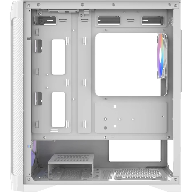 Корпус ПК без блока питания Case SAMA S31 White, Midi-Tower, TG, 4x120mm ARGB, 2xUSB 3.0 + 1xUSB 3.2