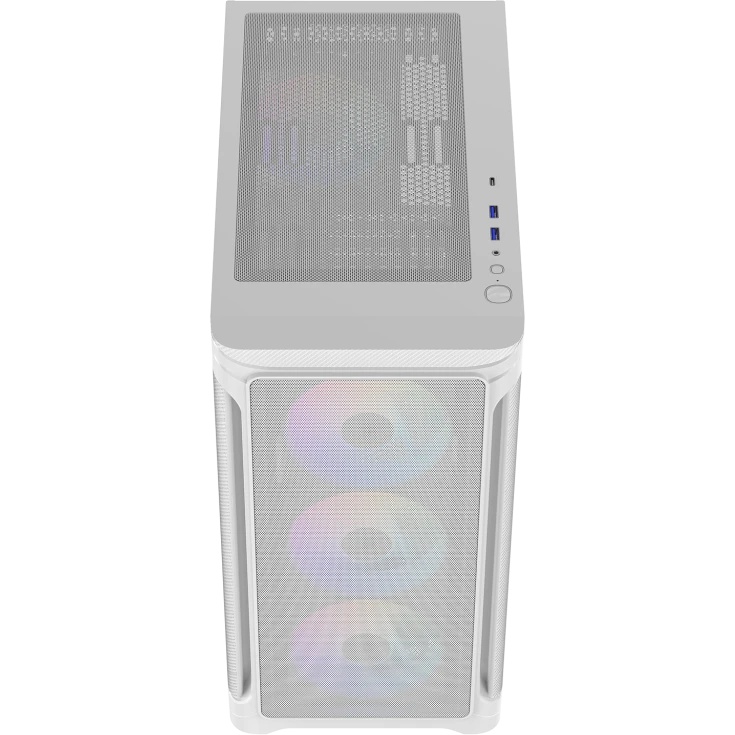 Корпус ПК без блока питания Case SAMA S31 White, Midi-Tower, TG, 4x120mm ARGB, 2xUSB 3.0 + 1xUSB 3.2