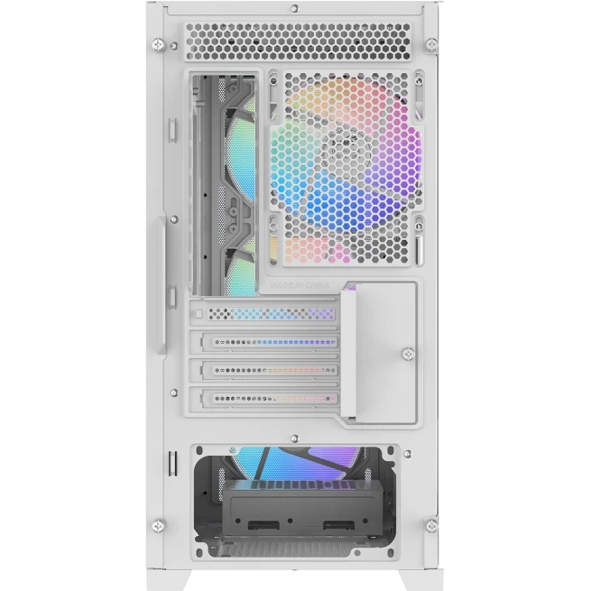 Корпус ПК без блока питания Case SAMA S31 White, Midi-Tower, TG, 4x120mm ARGB, 2xUSB 3.0 + 1xUSB 3.2