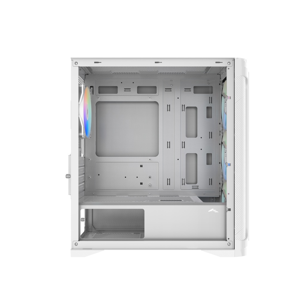 Корпус ПК без блока питания Case SAMA S31 White, Midi-Tower, TG, 4x120mm ARGB, 2xUSB 3.0 + 1xUSB 3.2
