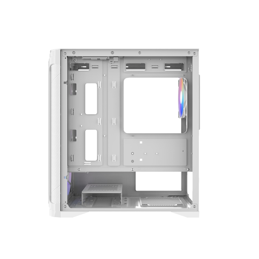 Корпус ПК без блока питания Case SAMA S31 White, Midi-Tower, TG, 4x120mm ARGB, 2xUSB 3.0 + 1xUSB 3.2