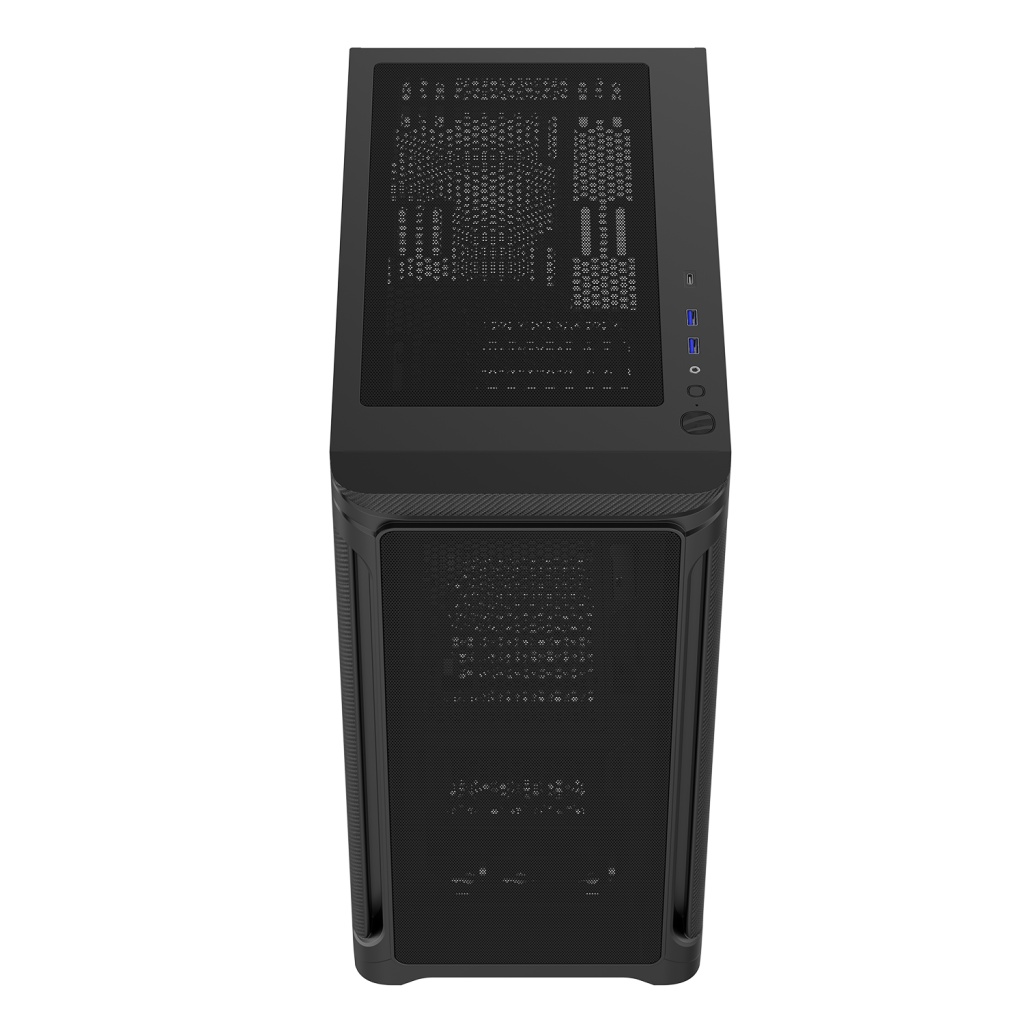 Корпус ПК без блока питания Case SAMA S31E Black, Midi-Tower, TG, no fans, 2xUSB 3.0 + 1xUSB 3.2 Typ