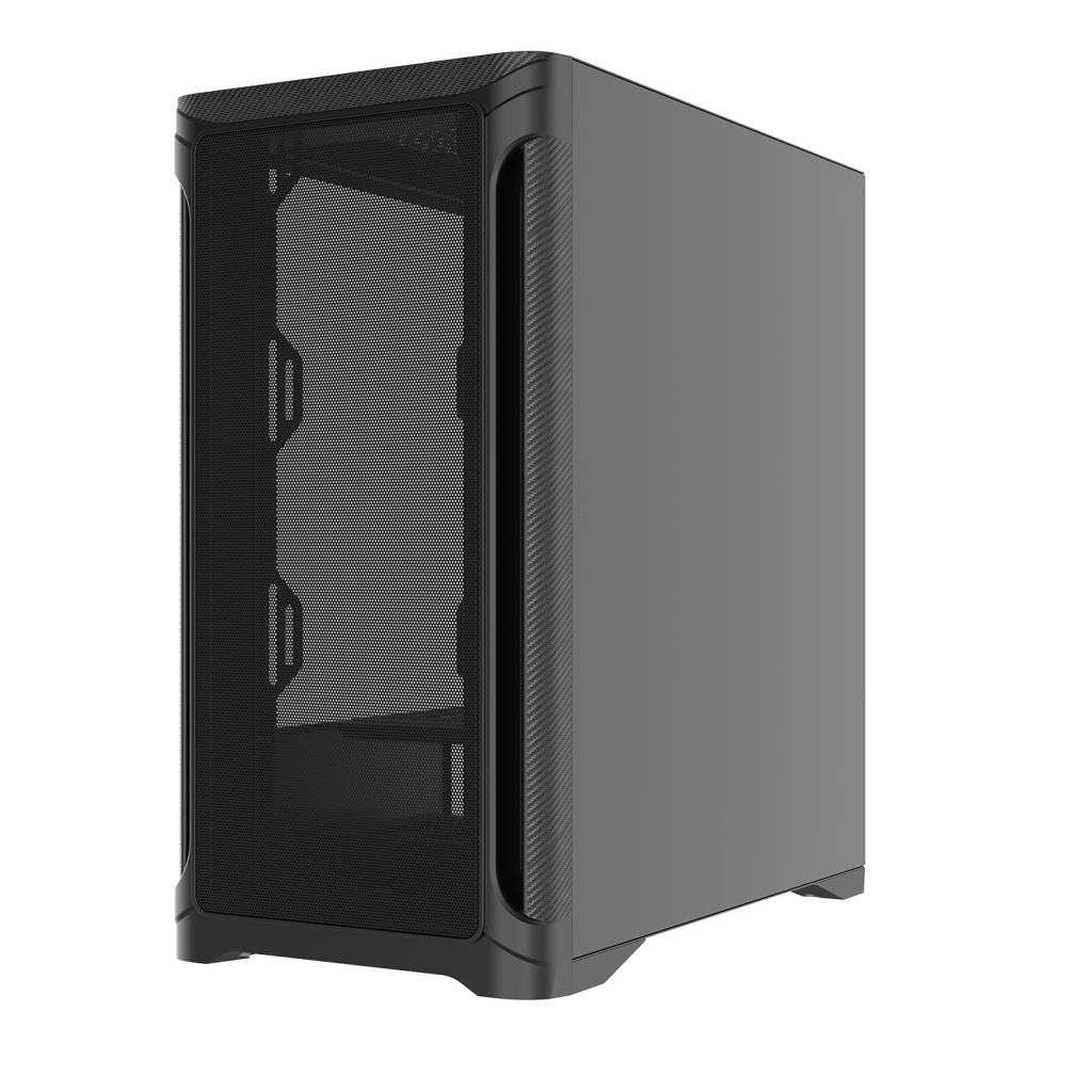 Корпус ПК без блока питания Case SAMA S31E Black, Midi-Tower, TG, no fans, 2xUSB 3.0 + 1xUSB 3.2 Typ