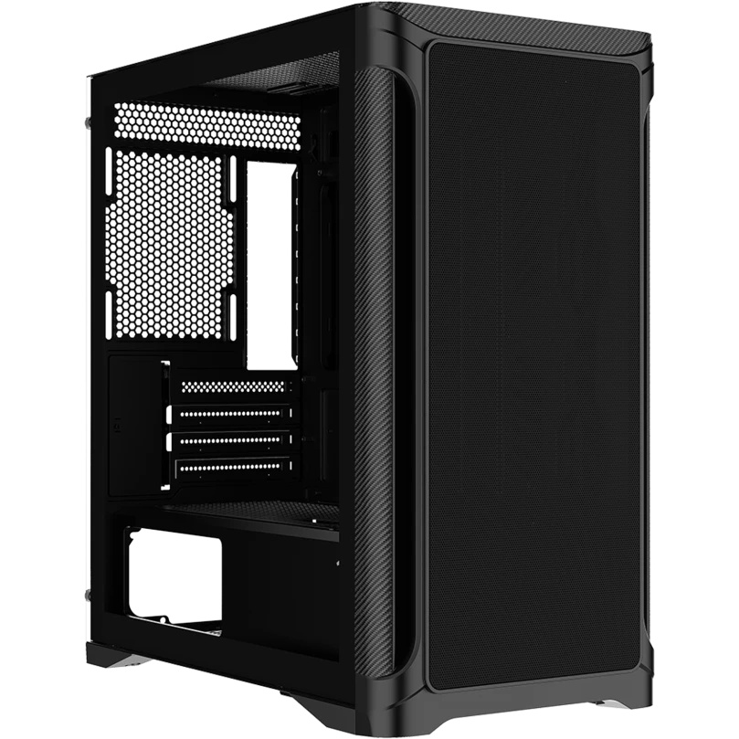 Корпус ПК без блока питания Case SAMA S31E Black, Midi-Tower, TG, no fans, 2xUSB 3.0 + 1xUSB 3.2 Typ