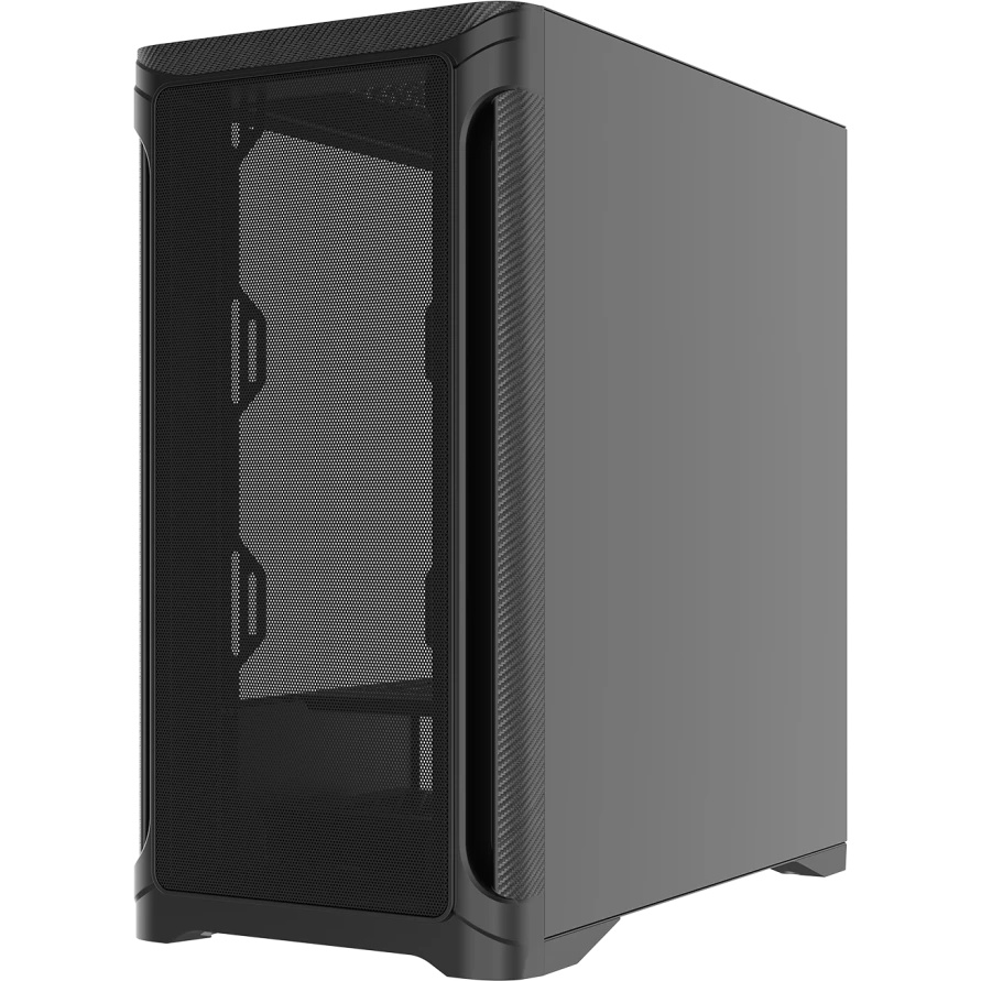 Корпус ПК без блока питания Case SAMA S31E Black, Midi-Tower, TG, no fans, 2xUSB 3.0 + 1xUSB 3.2 Typ