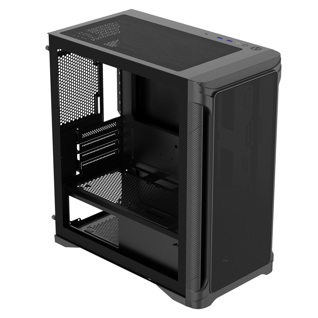 Корпус ПК без блока питания Case SAMA S31E Black, Midi-Tower, TG, no fans, 2xUSB 3.0 + 1xUSB 3.2 Typ